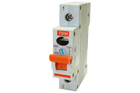 Выключатель нагрузки (мини-рубильник) ВН-32 1P 100A TDM